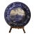 1892 Wedgwood Flow Blue Library of Congress Plate For Sale