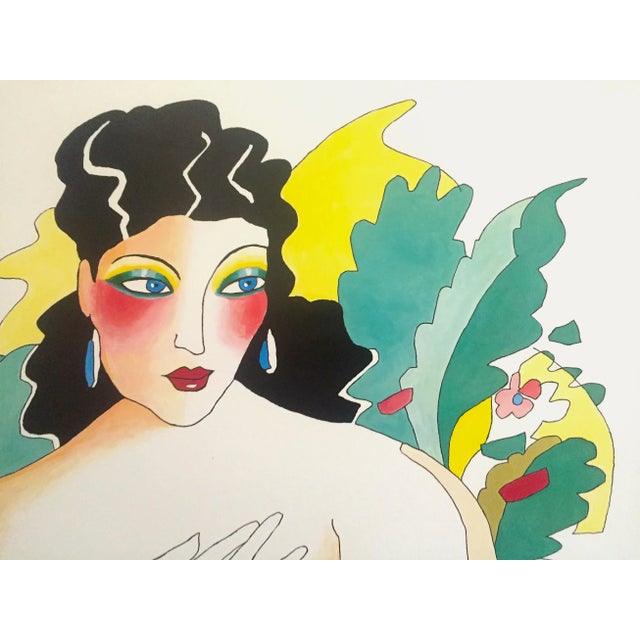 Ian Leventhal Vintage 1980s Contemporary Lithograph Print Asylum Graphics Poster For Sale In Kansas City - Image 6 of 13