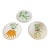 Vintage ITalian Majolica Ceramic Vegetable Salad Plates 8”-Set of 3 For Sale