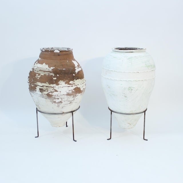 Large Mediterranean Olive Jars, 1930s, Set of 2 For Sale - Image 4 of 18