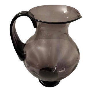 1958 Blenko Mulberry Pitcher #5828 L For Sale