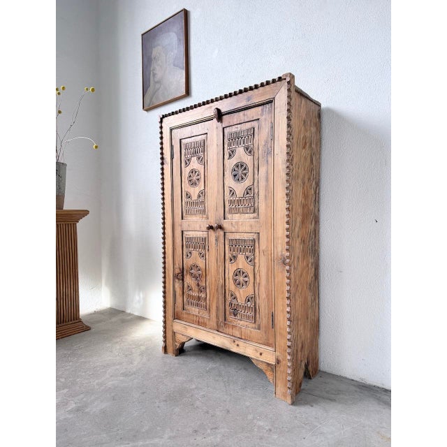 Small Folk Art Cabinet, 1960s For Sale - Image 8 of 18