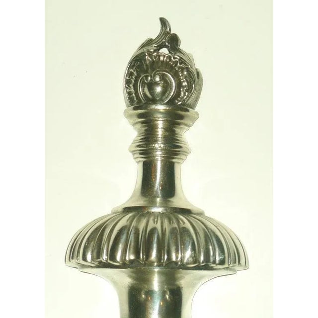 Regency Style Silvered Bronze Two-Arm Sconces - Set of 4 For Sale In New York - Image 6 of 7