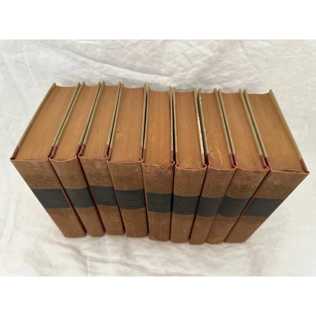 Vintage set of 9 books from the 1940's Book Club Associates. Shakespeare, Charles Dickens, Walt Whitman to name a few....