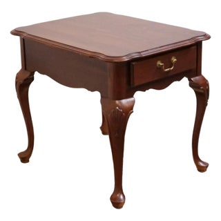 Ethan Allen Georgian Court Solid Cherry Traditional Style 22" Accent End Table 11-8607 For Sale