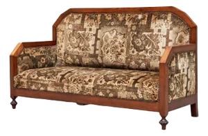 Art Deco Sofa in Wood and Tapisserie, 1920s