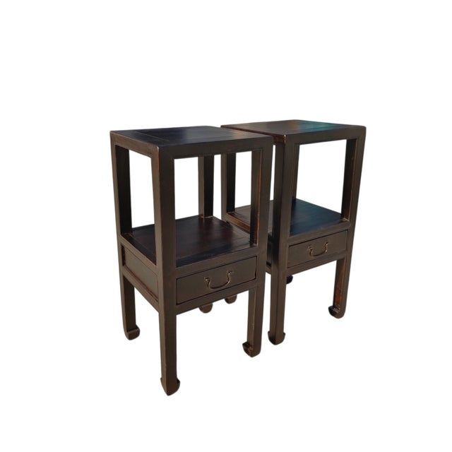 Mid 19th Century Pair of Antique Open-Shelf Accent Tables For Sale - Image 5 of 5