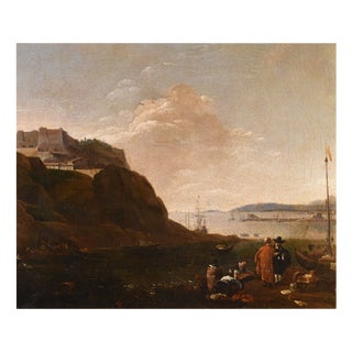 Thomas Wyck, View of Mediterranean Landscape, 1660, Oil on Canvas For Sale