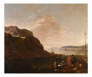 Thomas Wyck, View of Mediterranean Landscape, 1660, Oil on Canvas