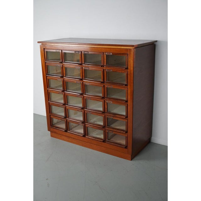 Vintage Dutch Hardwood Haberdashery Shop Cabinet, 1930s For Sale - Image 13 of 18