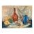 Vintage Kitchen Still Life Acrylic Painting on Canvas For Sale