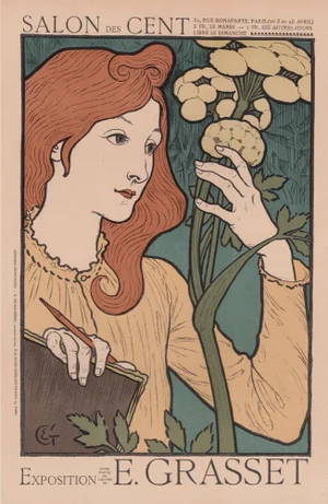 E. Grasset, Salon des Cent from Les Maîtres de L'Affiche, 1897, Original Lithograph