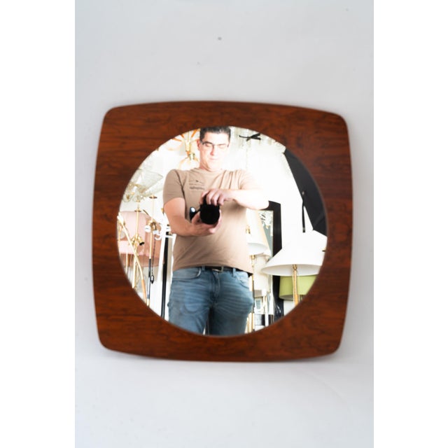 Danish Teak Mirror, 1960s For Sale - Image 9 of 9