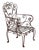 French Vintage Wrought Iron Garden Chairs, Set/3 For Sale - Image 3 of 12