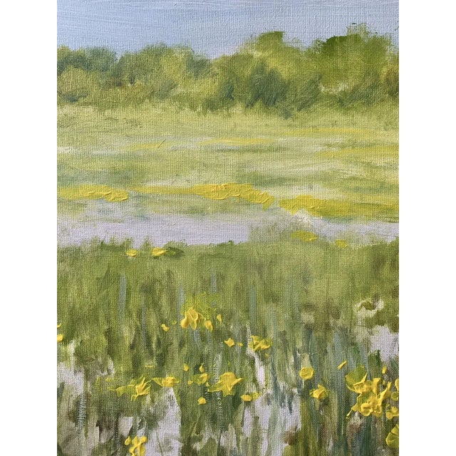 Early 21st Century Włodzimierz Karczmarzyk, Meadow in April, 2010, Oil on Canvas For Sale - Image 5 of 7