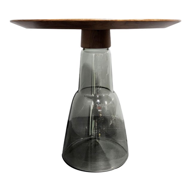 Beaker Venetian Glass End Table Attributed to Donghia For Sale