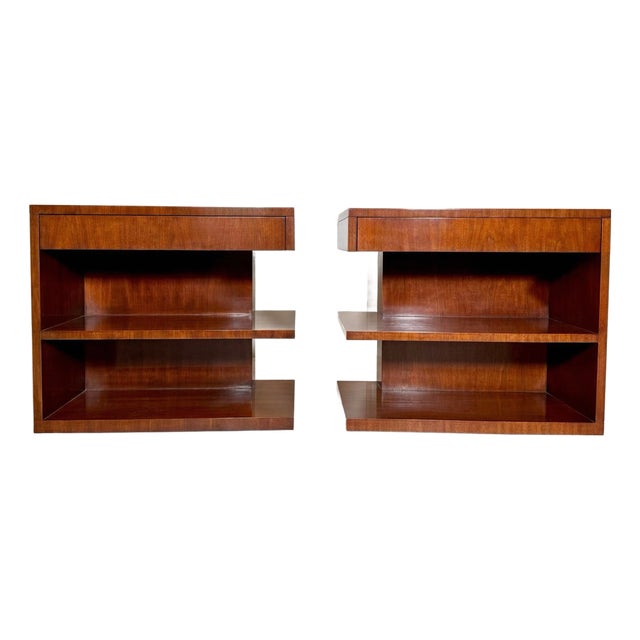 (2) Ralph Lauren Modern Hollywood Night Stands / Side Tables For Sale