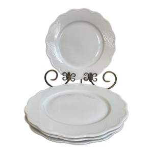 Vintage Mid-Century Modern Dansk White FranksCollection, Portugal Dinner Plates-Set of 4