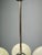 Art Deco Cream Glass and Chrome Chandelier, Czechoslovakia, 1930s For Sale - Image 6 of 12