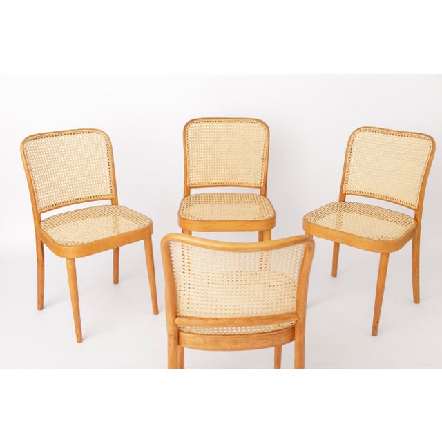 Set of 6 Bentwood Chairs by Ligna These elegant bentwood chairs were crafted by the renowned Czechoslovakian manufacturer...
