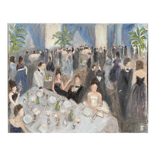"Dinner Party" Contemporary Original Oil Painting by Alice Ford For Sale