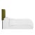 Transitional Margaux Headboard in Apple Green Classic Velvet, Full For Sale - Image 3 of 6