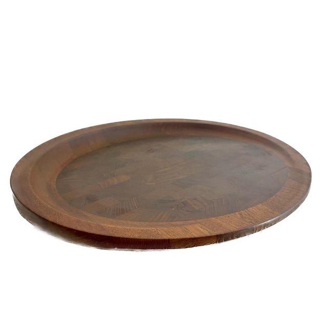 Dansk Designs 1950s Iconic Jens Harald Quistgaard (Jhq) Teak Butcher Block Serving Tray | Mid-Century Danish Modern Rarity For Sale - Image 4 of 7