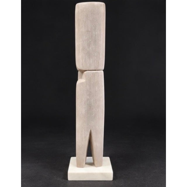 Stone Abstract Modern Sandstone Sculpture by Scott Donadio (17.5” High) For Sale - Image 7 of 9