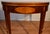 Hepplewhite 1910s Antique English Hepplewhite Mahogany Inlaid Console Table / Game Table For Sale - Image 3 of 10