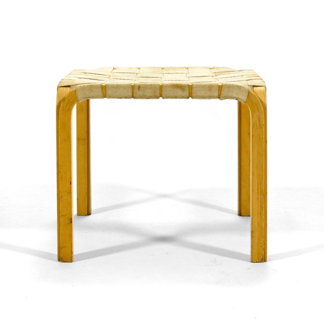 Tan Alvar Aalto Y61 Stool For Sale - Image 8 of 10