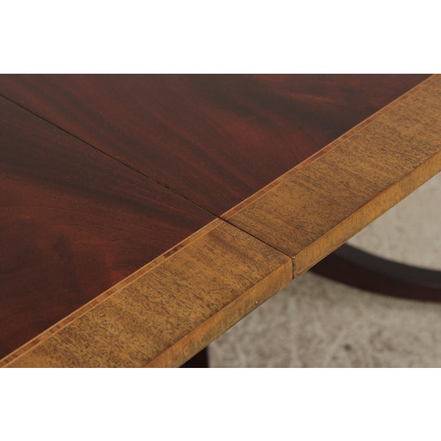 Wood Baker Historic Charleston Mahogany Dining Room Table For Sale - Image 7 of 18