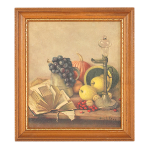 Vintage Henk Bos Still Life Wood Framed Print