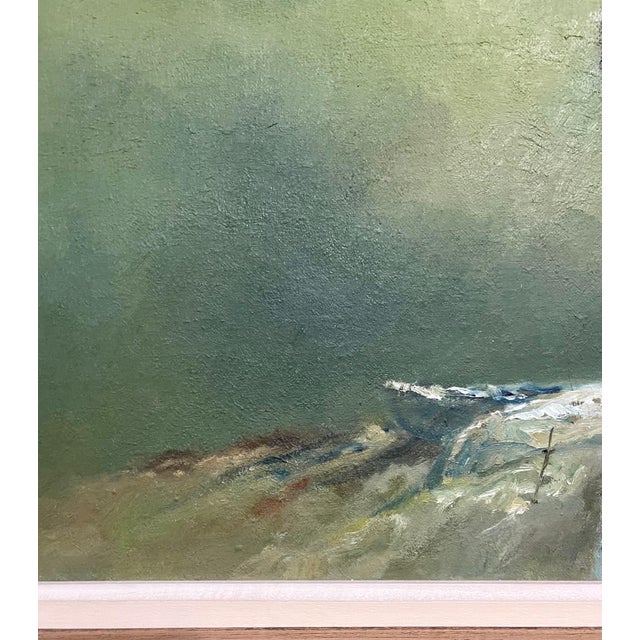 Mid 20th Century William Weintraub, Large Israeli Expressionist Orientalist Oil Painting Draped Child Kibbutz Art, 1965 For Sale - Image 5 of 8