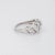 Modern Mid 20th Century Vintage Diamond Anniversary Band Sz 5.5 Platinum Mid Century Ring For Sale - Image 3 of 7
