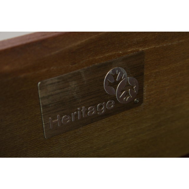 Drexel Heritage Mahogany Chippendale Triple Dresser With Mirror For Sale - Image 17 of 18