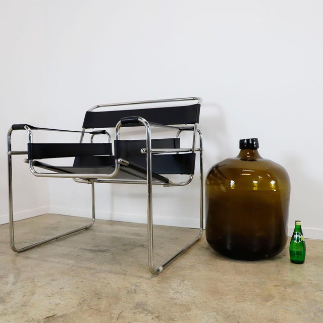 Mid-Century Modern 1970s Big Size Art Glass Bottle For Sale - Image 3 of 4