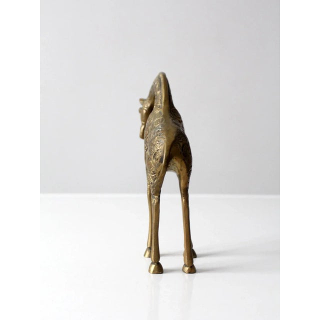 Brass Mid-Century Brass Giraffe For Sale - Image 8 of 12