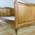 Vintage Louis French Oak Double Bed Frame with Carved Headboard For Sale - Image 3 of 10