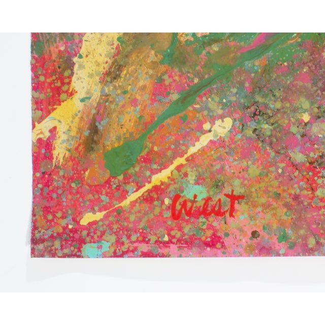 Paper 1989 “West” Abstract Acrylic Landscape Diptych by Harry Hilson For Sale - Image 7 of 10