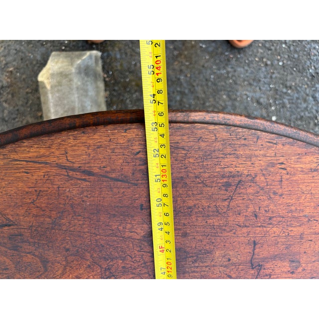 Antique 19th Century Mahogany. Extension Turned Leg Round Dining Table and 4 Leaves. For Sale - Image 15 of 18