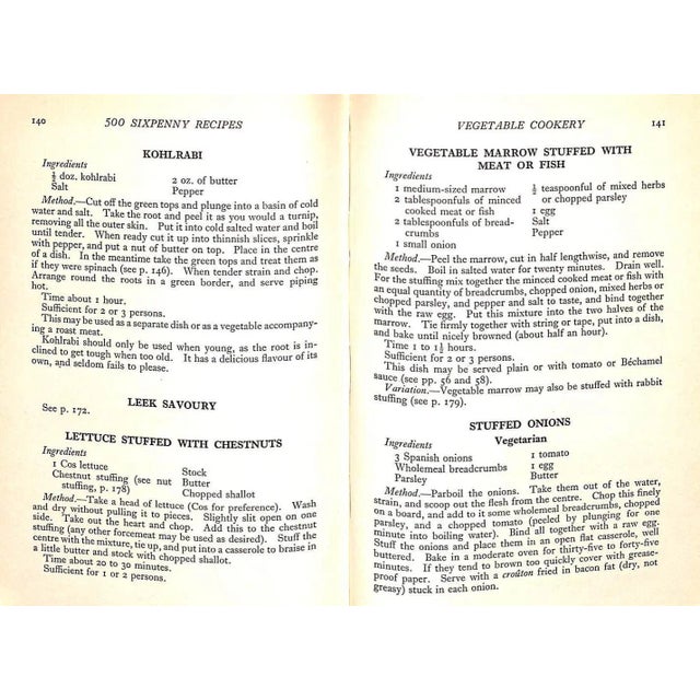 "Five Hundred Sixpenny Recipes How to Cook & Serve Them" 1934 Fletcher, Nora (Inscribed) For Sale - Image 12 of 12