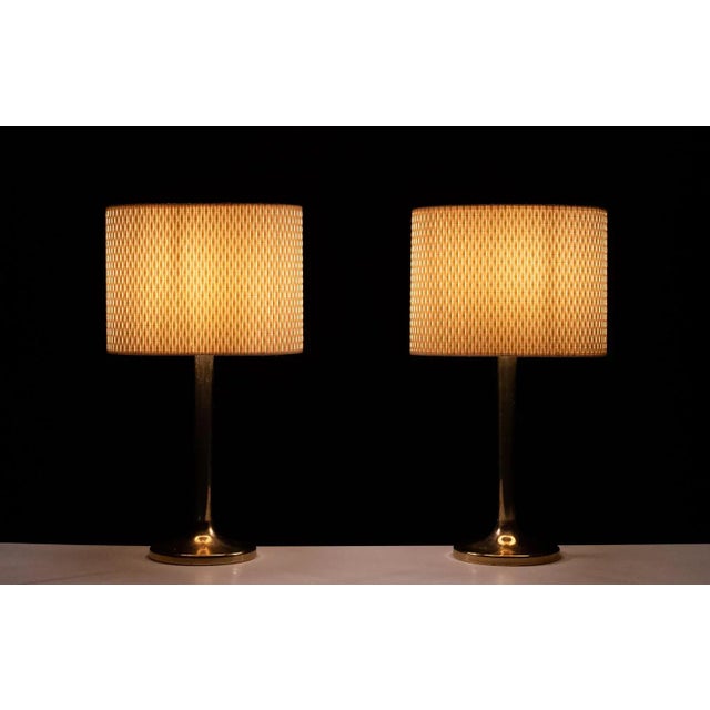 1970s Brass Table Lamps from Sölken Leuchten, Germany, 1970s, Set of 2 For Sale - Image 5 of 10