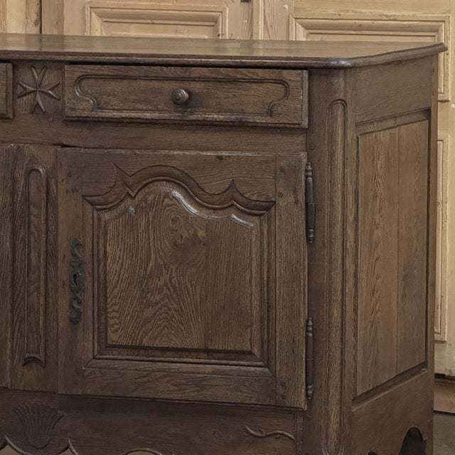 18th Century Country French Louis XV Oak Buffet ~ Sideboard For Sale - Image 10 of 18