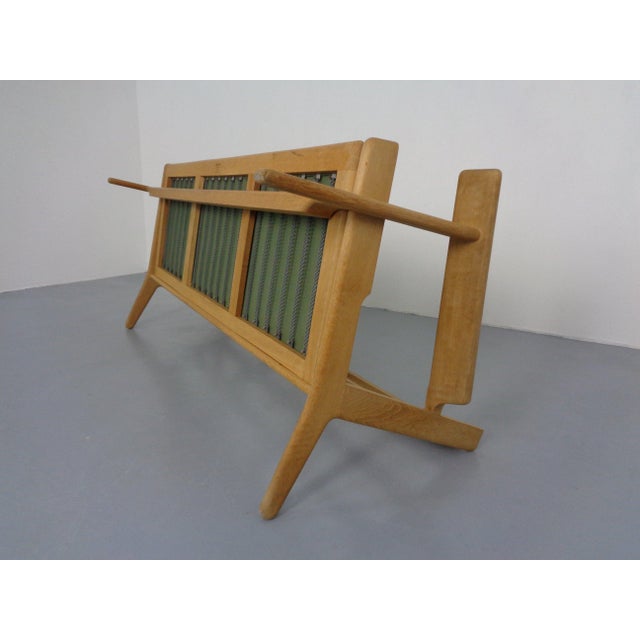 GE 290 Oak Sofa with Kvadrat Hallingdal by Hans J. Wegner for Getama, 1960s For Sale - Image 17 of 18