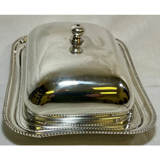 1900 - 1909 Antique Duchess/Silver Plate Covered Serving Dish by Bird & Blake From England - Circa 1900 For Sale - Image 5 of 10