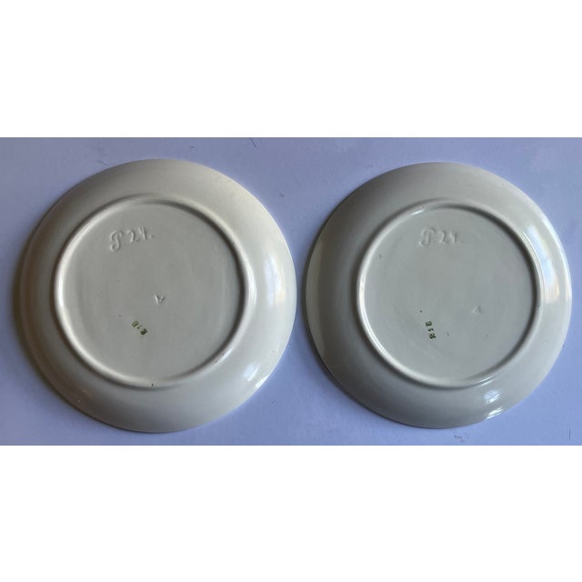 Antique 1920's French Art Deco Porcelain Plates - Set of 6 For Sale - Image 10 of 15