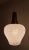 1970s Vintage Ceiling Lamp with White Patterned Glass Shade, 1970s For Sale - Image 5 of 7