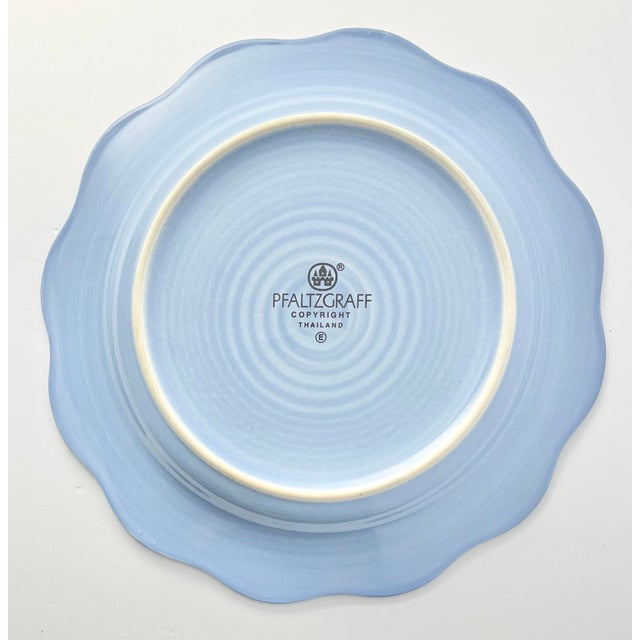 Contemporary 1990s Pfaltzgraff “Summer Breeze” Ceramic Salad Plates - Set of 8 For Sale - Image 3 of 4