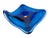 Huge blue stingray art glass centerpiece bowl. 21" x 19" x 6.5"H CONDITION: Excellent overall condition. Some minor...