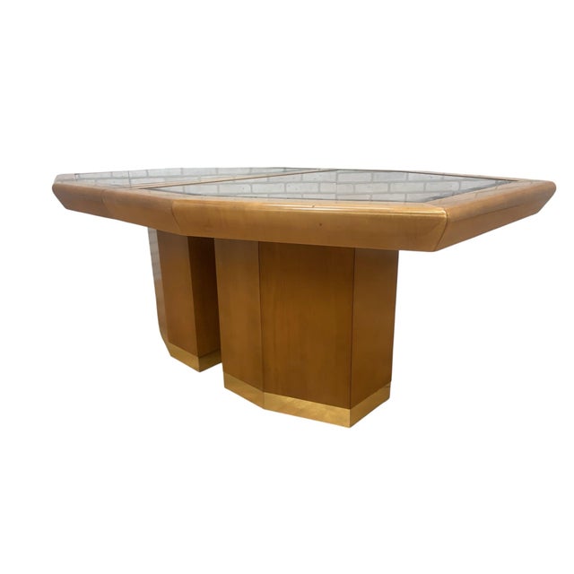 Late 20th Century Late 20th Century Architectural Octagonal Extension Dining Table For Sale - Image 5 of 5